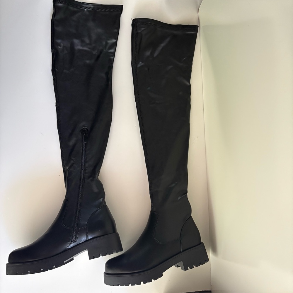 NIB Azalea Wang Eureva Over The Knee Boots Size 7.5 - Picture 4 of 9